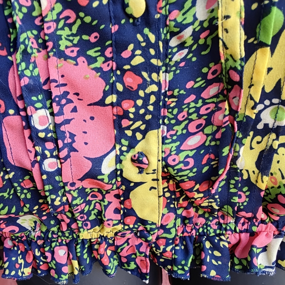 Floral Peasant Blouse (Sheer) - Picture 5 of 9